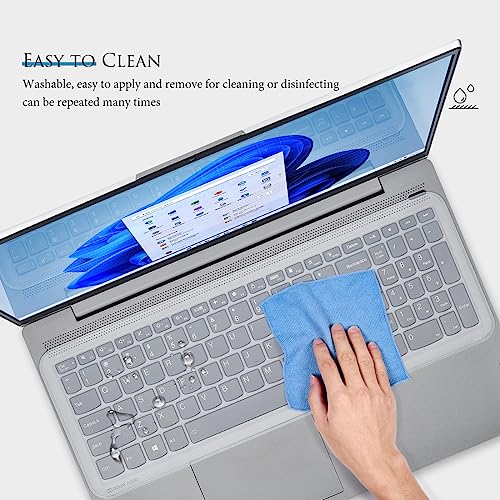 Universal Keyboard Cover Skin for 15.6" Laptop Notebook Keyboard, Dell HP Acer ASUS Lenovo MacBook Ultra Thin Waterproof Dustproof Keyboard Protector Skin(13.7" x 5.07") - Clear - size: 15-15.6 inch Universal Laptop Keyboard