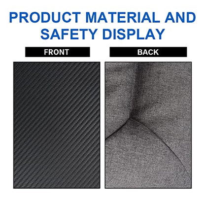 13in Portable Laptop Lap Desk | Carbon Fiber Surface, Soft Pillow Cushion, Lightweight, for Home Office Use, Dark Gray