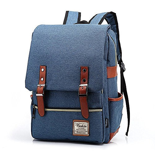 Slim Laptop Backpack for Women, Fashion Travel Rucksack College School Bookbag - color: Blue
