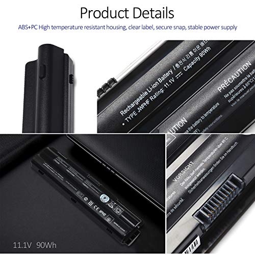 LQM 90Wh R795X Laptop Battery Replacement for Dell XPS 17 15 14 | Dell XPS 17 15 14 L701X L702x L501X L502x L401X Fit 312-1123 312-1127 453-10186 J70W7 JWPHF P09E WHXY3 - color: R795X