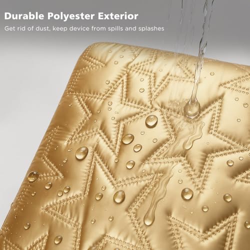 14 inch Laptop Sleeve Case for 14" MacBook Pro M5 Pro/Max (2026), Surface Laptop Studio 2, ThinkBook 14 Gen 8, IdeaPad 3i, Inspiron 14, 14.5" XPS 14, HP ThinkPad Notebook Bag Cover, Gold - color: Gold, size: 14 inch / Macbook 14