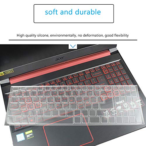 Keyboard Cover for Acer Nitro 5, Nitro 16, Nitro 17, Predator Helios 300 PH315-55/54/53/52 PH317-53/54, Nitro 5 AN515-58/57/56/54/55/45/43/44 AN517-54/53/51/52(Not Fit Nitro V15 V16, PH16-72 PH18-72) - color: TPU