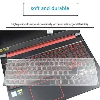 Keyboard Cover for Acer Nitro 5, Nitro 16, Nitro 17, Predator Helios 300 PH315-55/54/53/52 PH317-53/54, Nitro 5 AN515-58/57/56/54/55/45/43/44 AN517-54/53/51/52(Not Fit Nitro V15 V16, PH16-72 PH18-72) - color: TPU