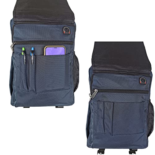 Large Sling Bag Laptop Backpack Cross Body Messenger Bag Shoulder Travel Rucksack (C- Blue) - color: C- Blue