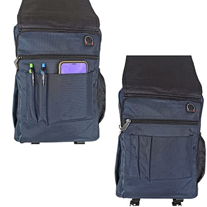 Large Sling Bag Laptop Backpack Cross Body Messenger Bag Shoulder Travel Rucksack (C- Blue) - color: C- Blue