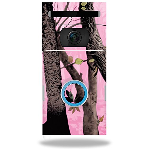 MightySkins Skin Compatible with Ring Doorbell 2 - Pink Tree Camo | Protective, Durable, and Unique Vinyl Decal wrap Cover | Easy to Apply, Remove, and Change Styles | Made in The USA - color: Pink Tree Camo
