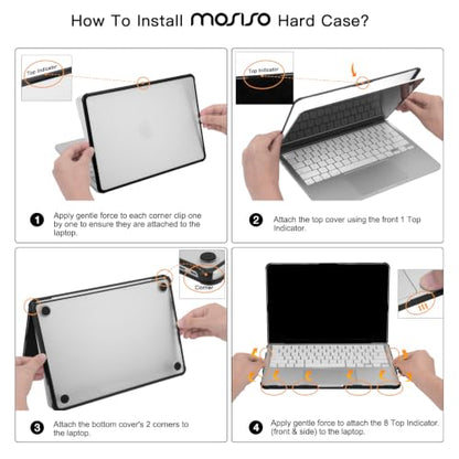 MOSISO Compatible with MacBook Neo Case 13 inch 2026 A3404 A18 Pro Chip | Reinforced Anti-Crack Matte Finish Seamlessly Closes Scratch & Fingerprint Protective Hard Shell with TPU Bumper, Black