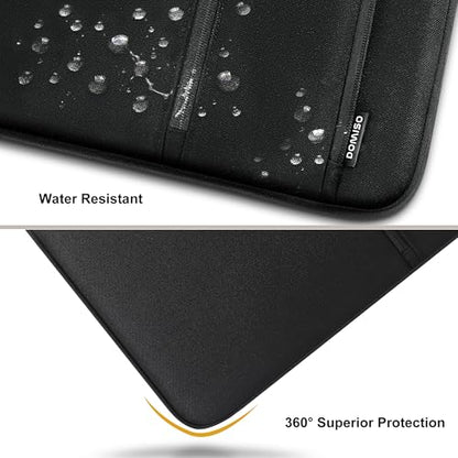 DOMISO 14 Inch Laptop Sleeve – Waterproof & Shockproof Case with Sturdy Handle, Ultra-Slim Protective Cover for MacBook Pro 14 (M3/Max), Dell XPS 14, HP Spectre, ASUS ZenBook 14, Black - color: Black, size: 14 inch