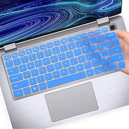 Keyboard Cover Skin for Dell Latitude 14" 7430 7420 7410, Dell Latitude 5430 5431 5420 14", Dell Latitude 7520 15.6" Dell Latitude 9000 9510 9520 9420 9430 Keyboard Protective Cover-Blue - color: Blue