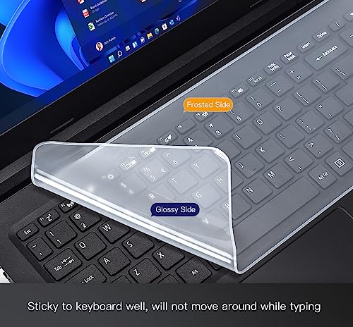 Universal 13" 14" Laptop Keyboard Cover Skin Protector for 13-14 Inch Laptop Notebook Ultra Thin Dell HP Lenovo Acer ASUS MacBook Waterproof Dustproof Keyboard Cover Protector, Clear (12.2" x 5.07") - size: 13"-14"