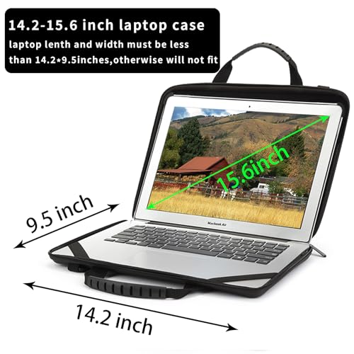 14.2-15.6 Inch Laptop Case Hard Shell, Protective Laptop Carrying Case with Stand for Heat Dissipation - color: Silver, size: 14.1-15.6 inch