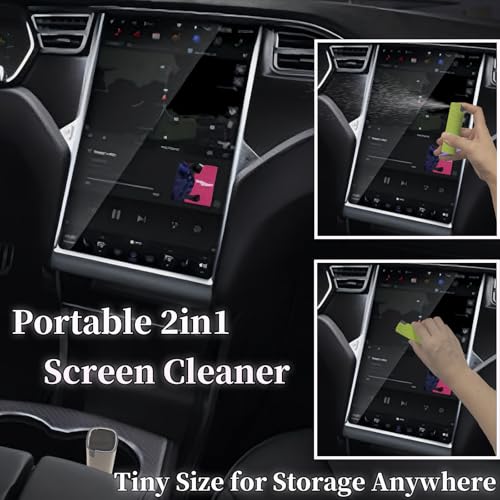 Electronic Touch Screen Cleaner Spray and Wiper, Car Laptop Phone Computer TV Screen Cleaning Accessories for MacBook Display iPad iPhone, Fingerprint Eraser for Screens of Mac - Yellow Green Blue - color: Yellow Green Blue