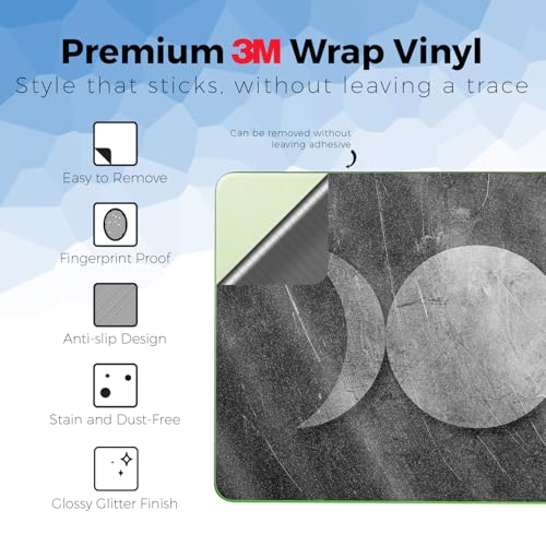 Glossy Glitter Laptop Skin Compatible with Apple MacBook Neo - Iron Goddess - Premium 3M Vinyl Protective Wrap Decal Cover - Easy to Apply | Crafted in the USA by MightySkins - color: Iron Goddess, size: MacBook Neo Full Cover Skin, style: Glossy Glitter