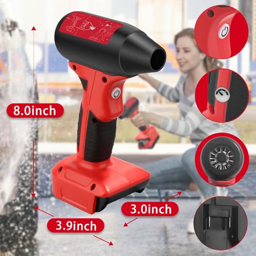 Cordless Leaf Blower, 130000 RPM High Speed Jet Fan, Compatible with Craftsman 20V Battery, Lightweight Handheld Electric Blower for Lawn Care, Yard, Patio, Dust & Debris Cleaning - size: 130000 RPM for Craftsman 20V
