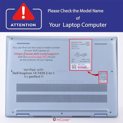 mCover Case ONLY Compatible with 2023～2024 14" Dell Inspiron 7430/7435 / 7440/7445 2-in-1 Windows Notebook Computer (NOT Fitting Any Other Dell Models) - Purple - color: Purple