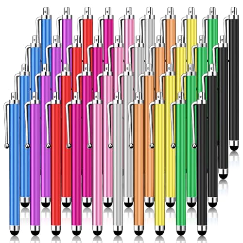 40 Pack Stylus Pen,Stylus Pen for Touchscreen | High Precision Sensitivity for Everyday Writing/Drawing,Universal Stylus Compatible with Touch Screens,10 Colors - color: 40-Pack