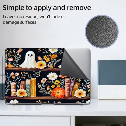 Aesthetic Laptop Skin Sticker, Apparitions on Floral Shelves Waterproof Vinyl Laptop Decal, Removable Bubble Free, Reusable Protective Cover for 13 14 15 15.6 Inch - color: Apparitions on Floral Shelves