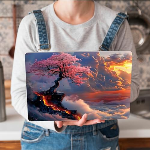 Universal Laptop Skin Sticker with 2 Wrist Pad Skins, Waterproof Scratch Resistant Vinyl Laptop Cover Decal, Cut to Fit for 11–15.6 Inch MacBook HP Dell Lenovo, Abstract Landscape - color: Abstract Landscape