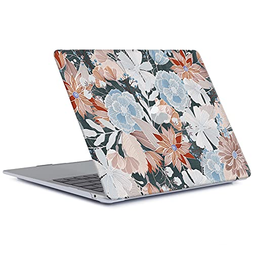 Laptop Case Compatible with MacBook Pro 13 inch with CD-ROM Model: A1278(Old Version 2012/2011/2010/2009/2008), Protective Plastic Hard Shell Case Cover & Keyboard Skin - Embroidered Flower - color: Embroidered Flower, size: A1278(Pro 13 w/CD-ROM 2008-201