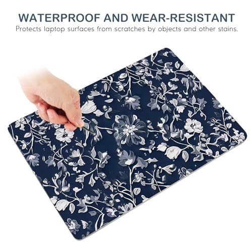DINKY Laptop Notebook Skin Sticker Cover Decal, Fits 12-15.6 inch Laptops, Blue Art Leaf - color: Blue Art Leaf