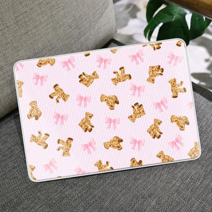MEEgoodo 4-in-1 Printed Case for MacBook Neo 13 inch 2026 Release Model A3404, Laptop Hard Shell Cases with Keyboard Skin & Screen Protector & Webcam Covers, Bear&Cute Ribbon - color: Bear&Cute Ribbon