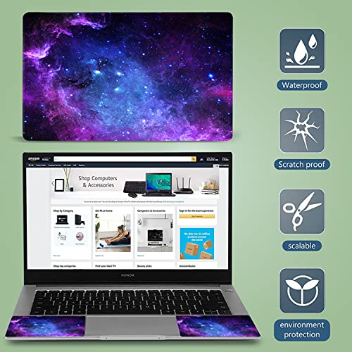 Blue Galaxy 11.6 13 13.3 14 15 15.6 inches Netbook Laptop Skin Sticker Reusable Protector Cover for Laptop Notebook FY-NEK-14 - color: Fy-nek-14