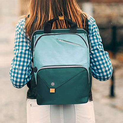 Hap Tim Laptop Backpack 15.6/14/13.3 Inch Laptop Bag Travel Backpack for Women/Men Waterproof School Computer Bag Large Capacity Bookbag for College/Travel/Business (7651EU), Green - color: Green