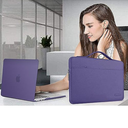 MOSISO Compatible with MacBook Air 13 inch Case M5 2026 M4 2025 M3 M2 2024-2022 A3449 A3240 A3113 A2681,Hard Shell&Sleeve Bag&Keyboard Skin&Webcam Cover&ScreenFilm for MacBook Air 13.6,Imperial Purple - color: Imperial Purple