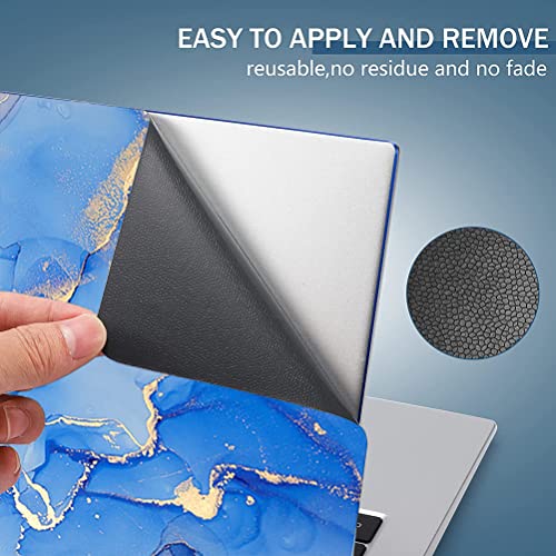 Laptop Skin Sticker Decal,13.3" 14" 15" 15.4" 15.6 inch Laptop Universal Vinyl Skin Sticker Cover,Dustproof Waterproof Reusable Art Decal Protector with Free 2 Wrist Pads (Marble 13) - color: Marble 13
