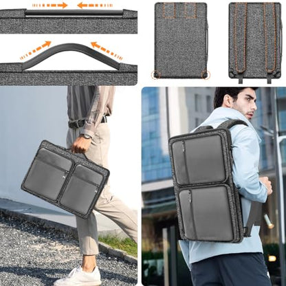 360 Protective Laptop Case 15" 15.6" 16" Sleeve, Water-Resistant Handbag with Straps Compatible with 16" MacBook Neo, MacBook Pro Air 16"/15", XPS 16" and Most 15" 15.6" 16" Notebooks,G01Y03 - color: G01y03, size: 15"-16"