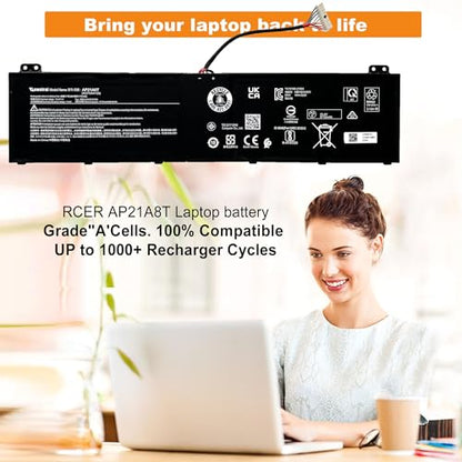 AP21A8T AP21A7T Battery for Acer Predator Helios 300 PH317-56-78LY PH315-55-72EA PH315-55-770K PH315-55-965Z PH317-56-78SM PH315-55-78L7 PH315-55-796N AP21A5T Battery - size: 9.44*3.15*0.39inch AP21A8T