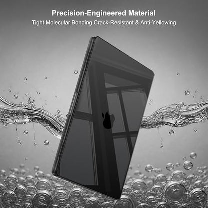 MOSISO Compatible with MacBook Pro 13 inch Case M2 M1 2026 2025 2024-2016 | A2338 A2251 A2289 A2159 A1989 A1708 A1706, Plastic Hard Shell&Keyboard Cover&Screen Film&Storage Bag, Crystal Black - color: Crystal Black