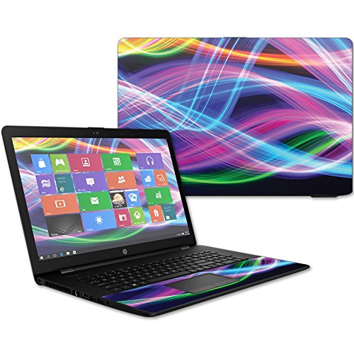 MightySkins Skin Compatible with HP 17t Laptop 17.3" (2017) - Light Waves | Protective, Durable, and Unique Vinyl Decal wrap Cover | Easy to Apply, Remove, and Change Styles | Made in The USA - color: Light Waves