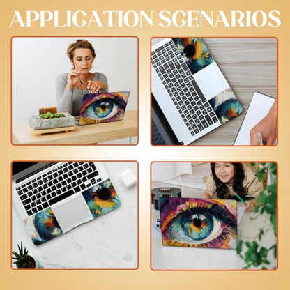 SUPERDANT Hand Drawn Eye Pattern Laptop Skin Sticker Decal Universal Vinyl Notebook Cover Fits 12 13 13.3 14 15.4 15.6 Inches Removable Waterproof Laptop Protector - style: Hand Drawn Eye