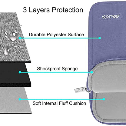 MOSISO Laptop Case 13 inch, Laptop Sleeve Bag with Pocket | Compatible with MacBook Neo A3404 2026/Air/Pro 13 M5/M4/M3/M2/M1 2026-2016, Polyester Vertical Computer Bag, Lavender Gray - color: Lavender Gray, size: 13 inch