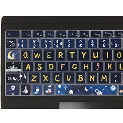 Silicon Keyboard Cover Skin for Microsoft Surface Pro 7/6/5,2019，2018，2017 Keyboard,US Layout, Space Man - color: Space Man