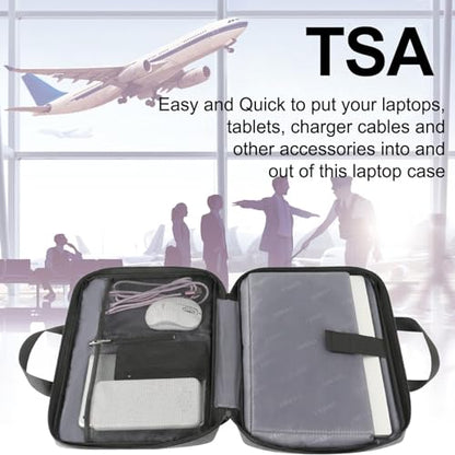 Ytonet Laptop Sleeve Case 13 13.3 Inch, TSA Slim Laptop Case with Handle | Compatible with MacBook Neo, Air, Pro HP Dell Notebooks, TSA, Slim, Water Resistant, Business Travel Carrying Cover, Grey - color: Grey, size: 13-13.3 in