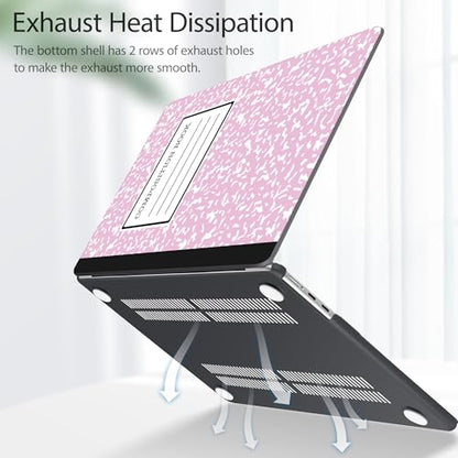Tuiklol for MacBook Air 13 inch Case M5 2026 M4 2025 M3 2024 M2 2022 Release Model A3449 A3240 A3113 A2681,Plastic Hard Shell Cover for MacBook Air 13.6 with Touch ID, Composition Book - color: Composition Book