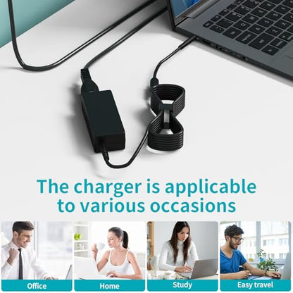 65W 4.5mm Small Barrel Tip Laptop Charger for Dell 19.5V 3.34A Power Adapter Replacement for Dell 14 15 16, Inspiron 14 15 16, Vostro 14 15 16 Series [NOT for 7.4mm Large Barrel Tip]