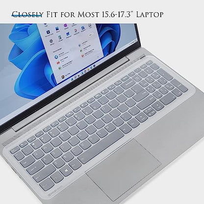 Universal Keyboard Cover Skin for 15.6" Laptop Notebook Keyboard, Dell HP Acer ASUS Lenovo MacBook Ultra Thin Waterproof Dustproof Keyboard Protector Skin(13.7" x 5.07") - Clear - size: 15-15.6 inch Universal Laptop Keyboard