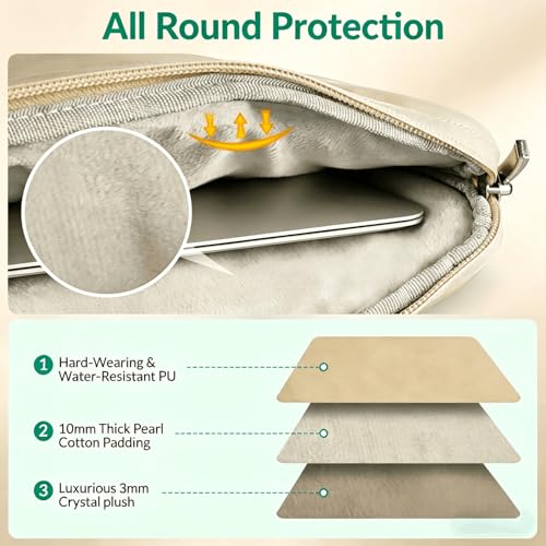 14 15 Inch Laptop Case Sleeve with Handle, Waterproof Laptop Carrying Cover, 360° Shockproof Protective Computer Bag Compatible with 14 15 Inch HP Macbook Lenovo Dell ASUS Acer