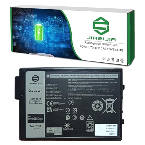 XVJNP 451-BCWQ Laptop Battery Replacement for Dell Latitude 5430 7330 Rugged Extreme Pro Rugged 14 RB14250 13 RA13250 P148G P149G Series G6M0W 0G6M0W 6JRCP 06JRCP 0M0TN3 KD1CT 11.4V 53.5Wh - size: 8.6*5.1*1.1inch XVJNP