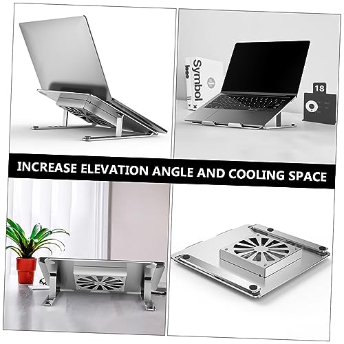 TEHAUX Laptop Cooler with RGB LED Adjustable Height and Angle Quiet Fan for Enhanced Cooling for Use