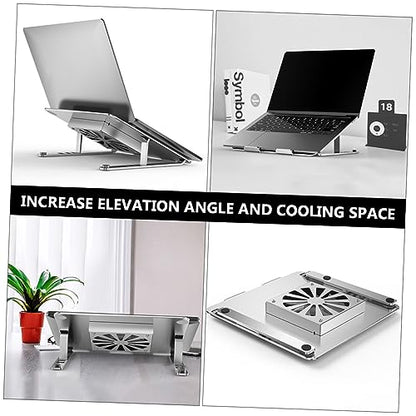 TEHAUX Laptop Cooler with RGB LED Adjustable Height and Angle Quiet Fan for Enhanced Cooling for Use