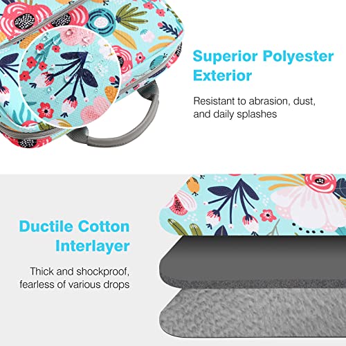 Dadanism 9-11 Inch Tablet Sleeve Bag Carrying Case with Shoulder Strap | Fits iPad (A16) 11", iPad 10th Gen 10.9", iPad Air M4/Pro M5 11", iPad 9/8/7th 10.2", Galaxy Tab A11+ Plus 11",Grass+Flower - color: Grass + Flower, size: 9-11 Inch