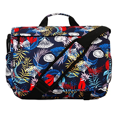 J World New York Thomas Laptop Messenger Bag for Women & Men. Kids Computer Bookbag - color: Multicolor