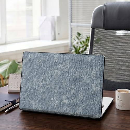 iCasso for M5 MacBook Air 13 inch Case 2026 2025-2022 M4 M3 M2 Model A3449 A3240 A3113 A2681, Leather Sturdy Protective Hard Shell Case for Mac Air 13.6"+Keyboard Cover + Screen Protector,Denim Blue - color: Denim Blue