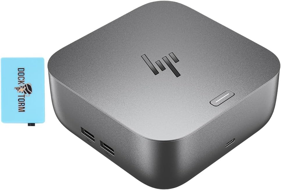 HP 280W Thunderbolt 4 Ultra Dock Port Replicator Bundle w/DKZ Hub (Universal Thunderbolt/USB-C Docking Station, Single Cable for Charging, Data Transfers to Any Brand Laptop)