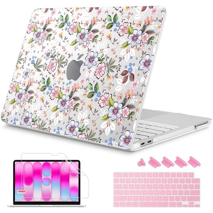 Mektron Case for 2026 MacBook Neo 13-inch A18 Pro chip A3404 Laptop Cover with 13-inch (Diagonal) Liquid Retina Display+ Keyboard Cover+ Screen Protector, Daisy C513 - color: Daisy C513