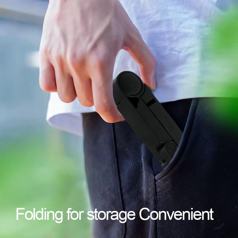 Tablet Stand Holder, Foldable Triangular Stand Holder with Dual Axis 180° Adjustable and Non-Slip Mats, Compact Desktop Holders for Universal Phone Laptop Monitors, up to 10" Devices, Black